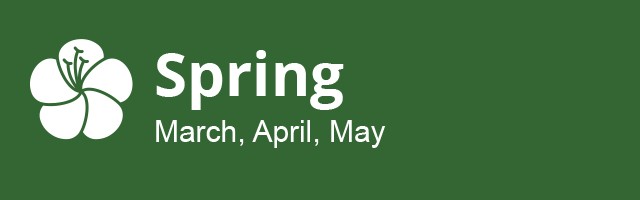 Spring Season: March, April, May